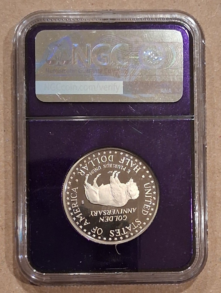 1991 S Mount Rushmore Comemmorative Half Dollar NGC SAMPLE SLAB