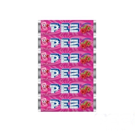 PEZ Candy Refills ~ 6 Pack ~ RASPBERRY