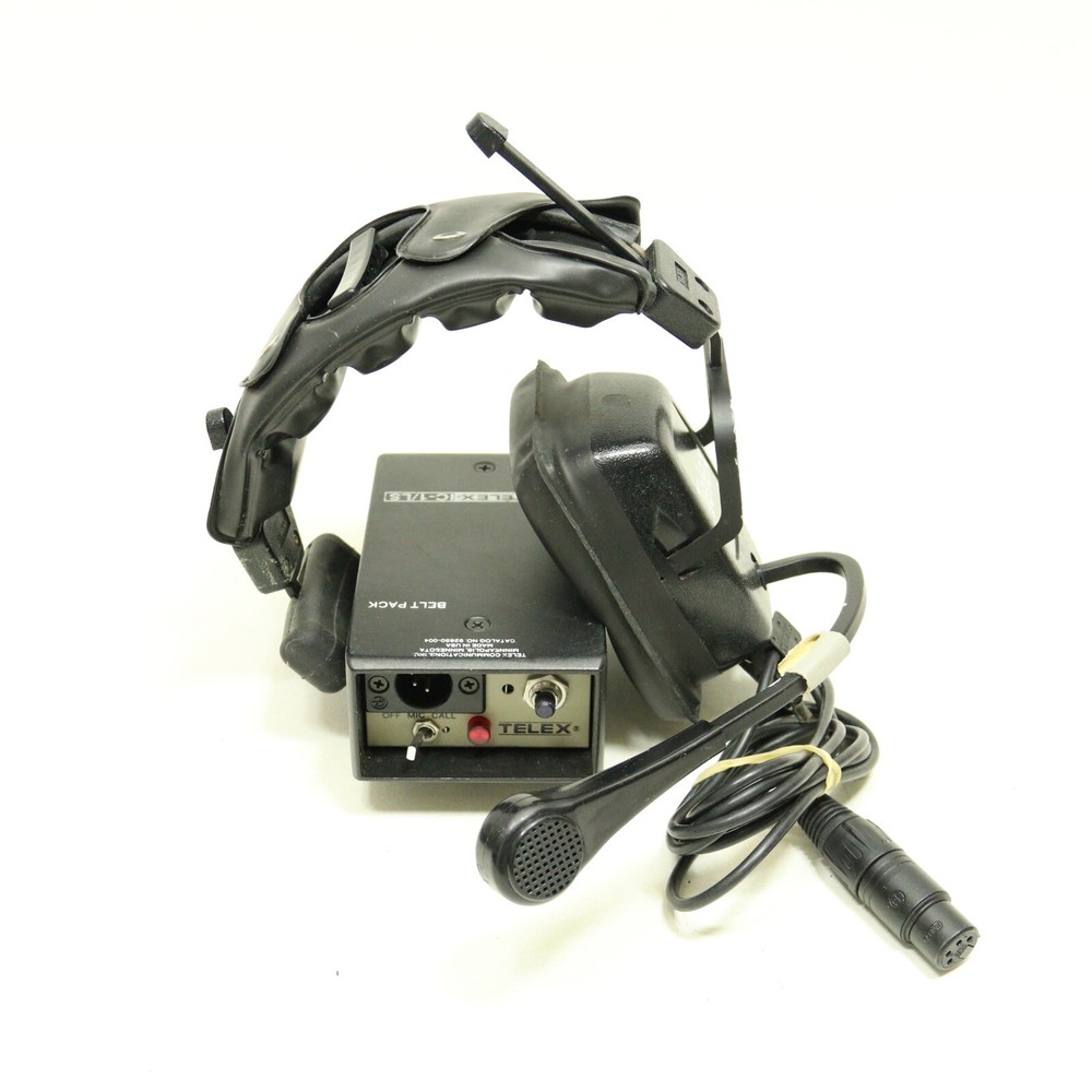 Telex IC-1/LS Wired 2-Way Studio Intercom Belt Pack w/ PH-1 Single Headset