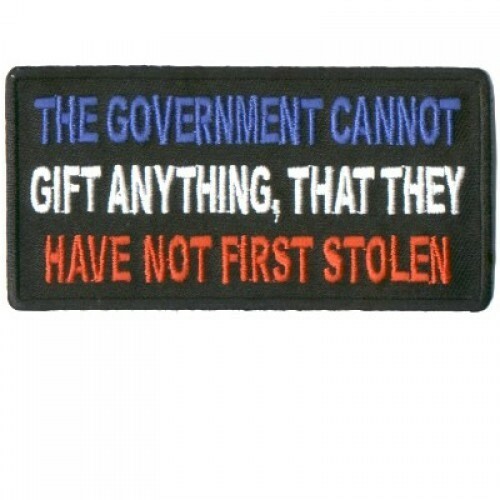 Motorcycle Biker Vest Jacket Patch Government cannot