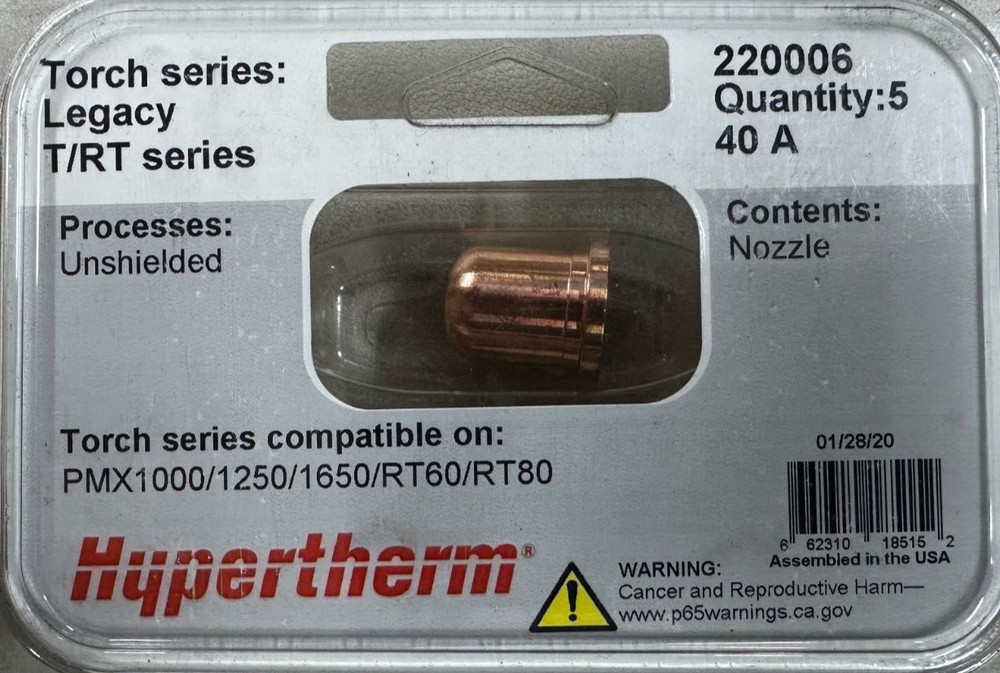 HYPERTHERM 220006 NOZZLE 5 PACK