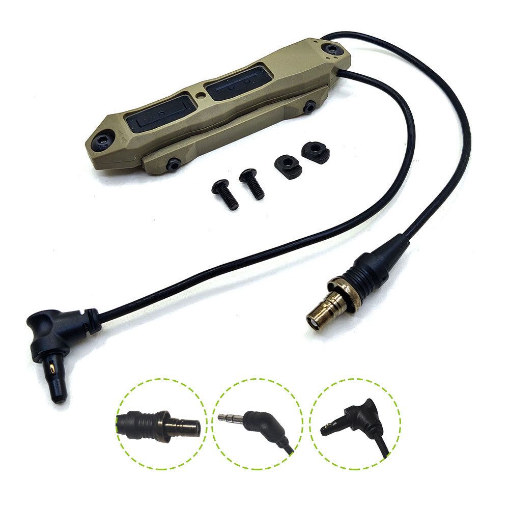 Tactical Augmented Dual Function Pressure Switch Crane PEQ DBAL Flashlight SOTAC