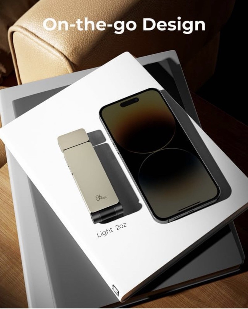 86lux Reading Light Rechargeable Book Light for Reading in Bed Ultralight Cli...