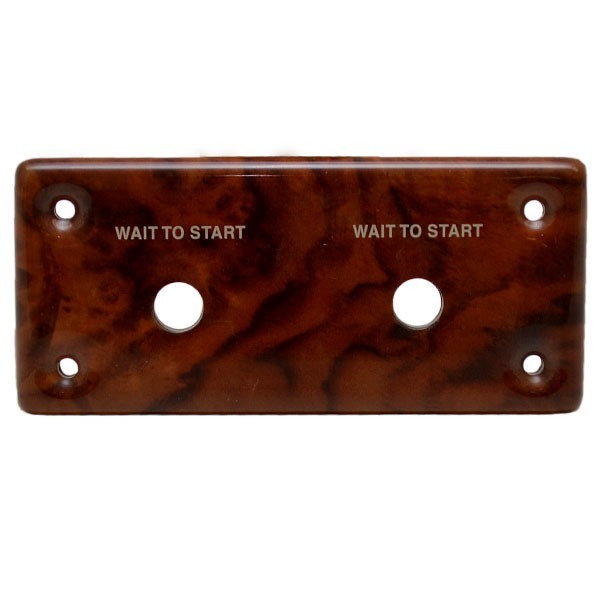 Rinker Boat Blank Dash Panel | Wait To Start Plastic Woodgrain