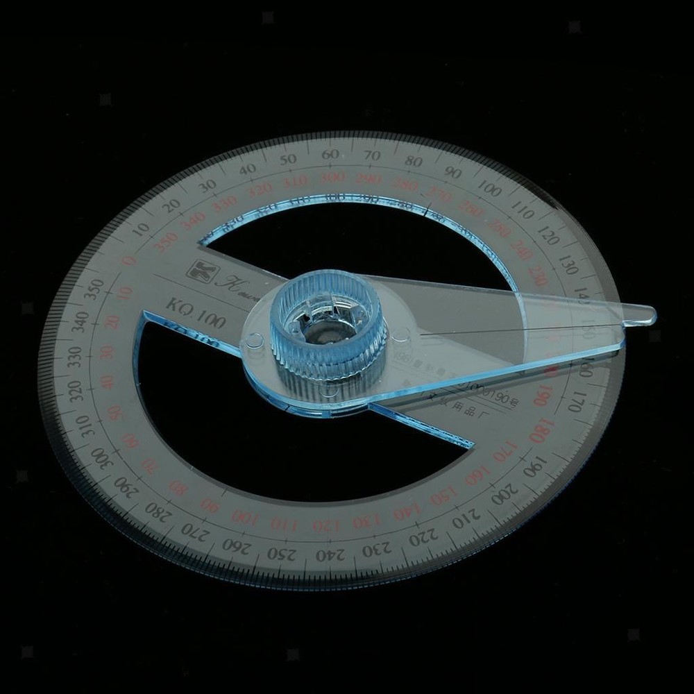 10cm Plastic 360 Degree Sewing Arm Protractor Ruler Angle