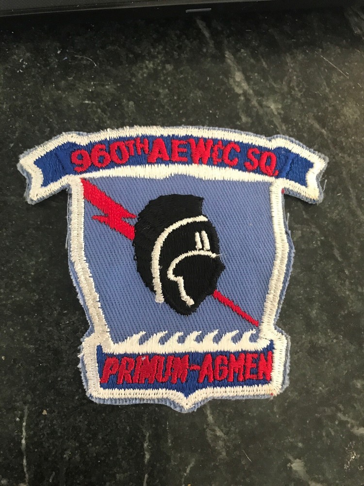 960th AEW Early Warning Control Squadron Rare 70s Patch 4” USAF Air Force