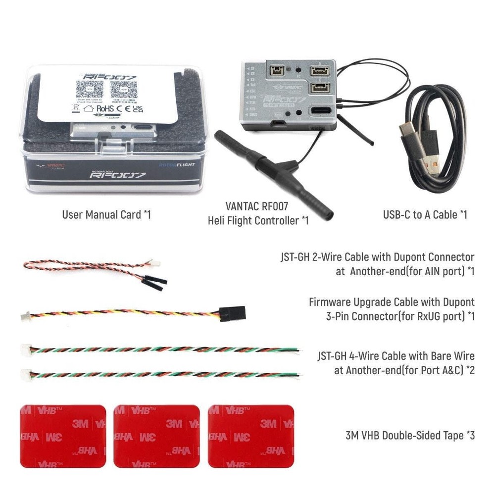 FrSky VANTAC RF007 TANDEM Flybarless