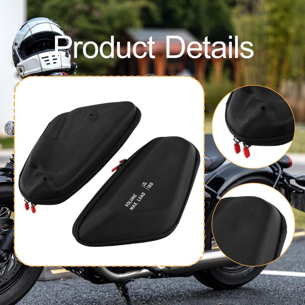2x Motorcycle Side Frame Bag Framework Package Waterproof Bag Storage Package