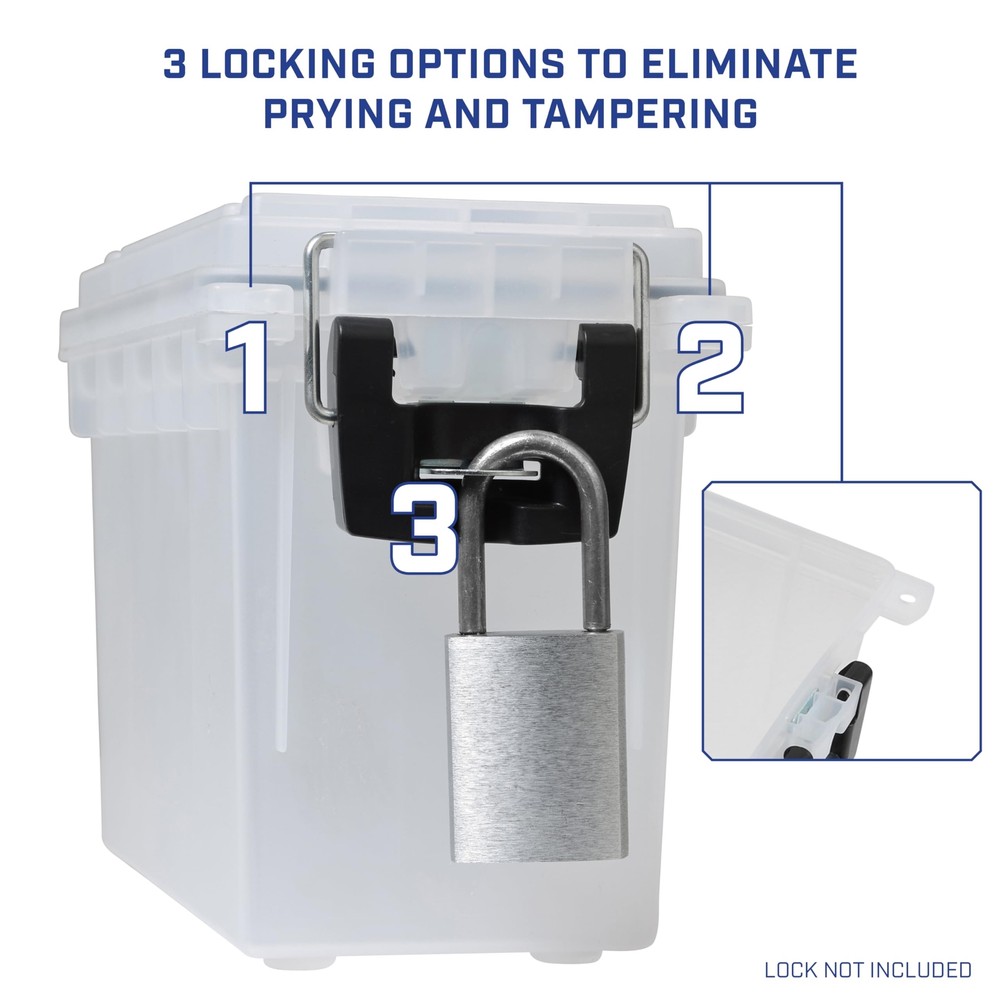 Sheffield Watertight Storage Box for Ammo Tools Electronics Hunting Gear