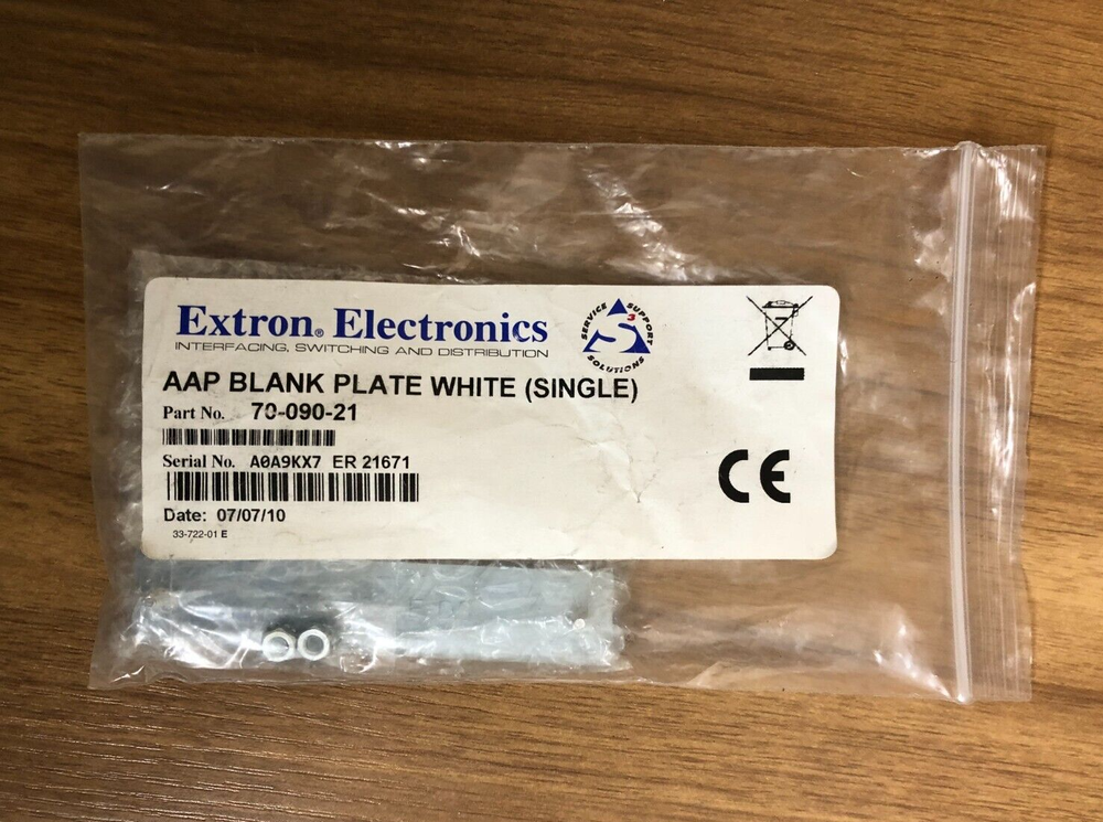 EXTRON 70-090-21 AAP Blank Plate White