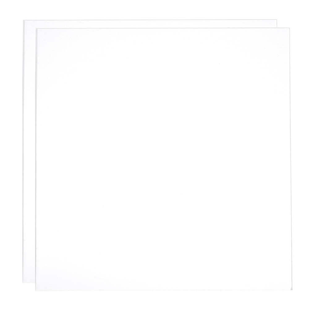 ABS Plastic Sheet 8 x 8", 1/12" Thick Leather Texture Transparent 2Pcs