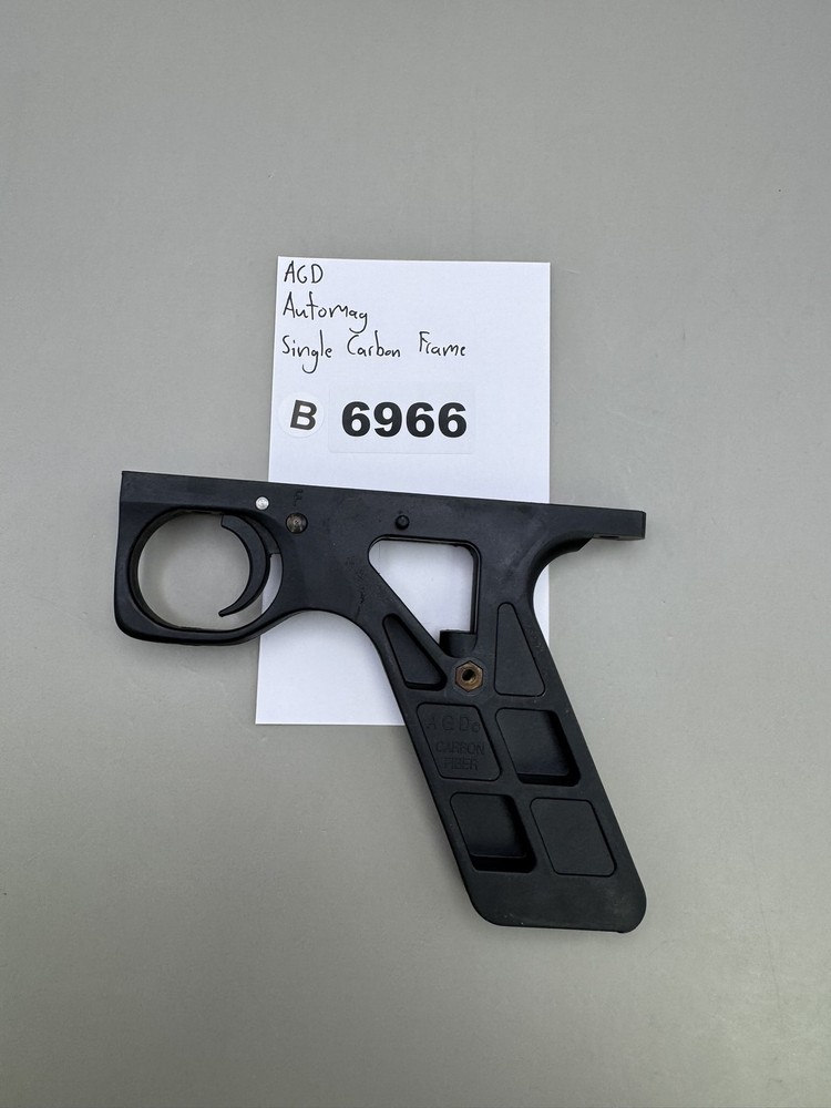 AGD Automag Single Carbon Paintball Trigger Frame Black