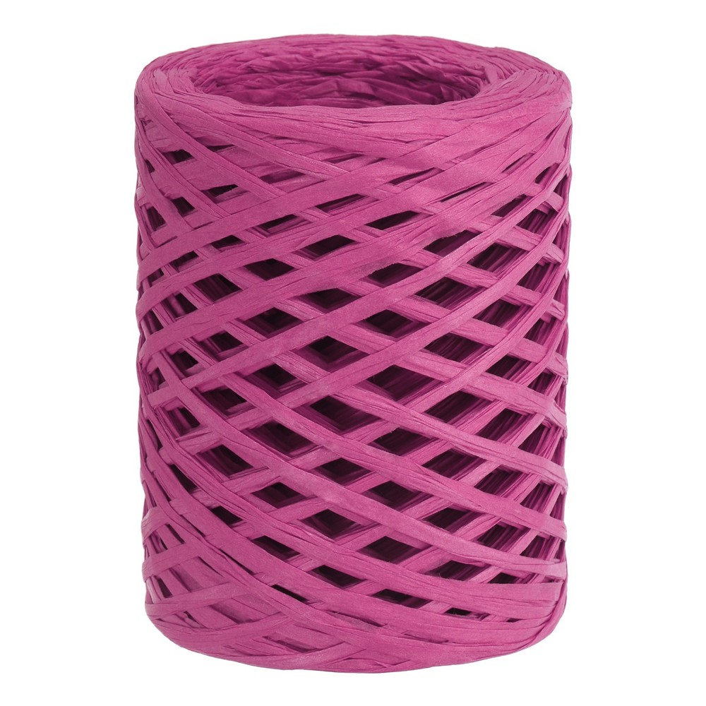 Raffia Ribbon 100 Yard, 1 Roll Natural Packing Paper Twine String Light Red
