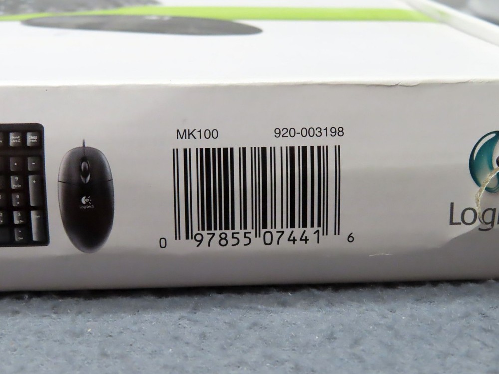 Logitech MK100 Classic Wired Desktop Keyboard + Mouse NEW in Box