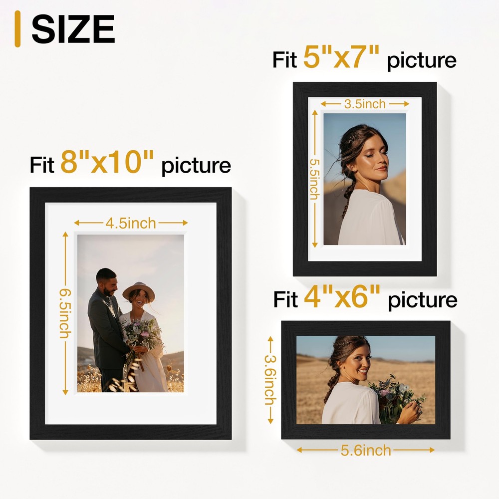 10 Pack Picture Frames Collage Wall Decor, Gallery Wall Frame Set for Wall or...