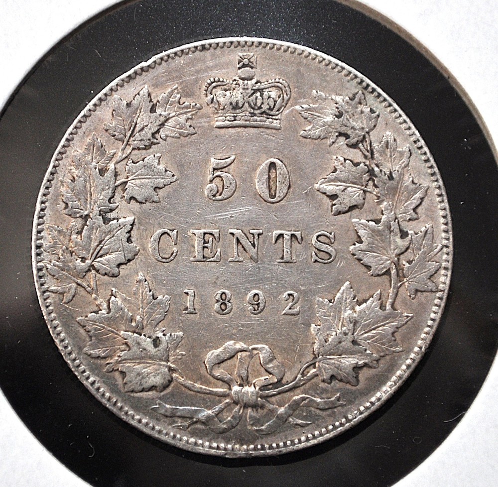 1892 Obv.4 Canada 50 Cents