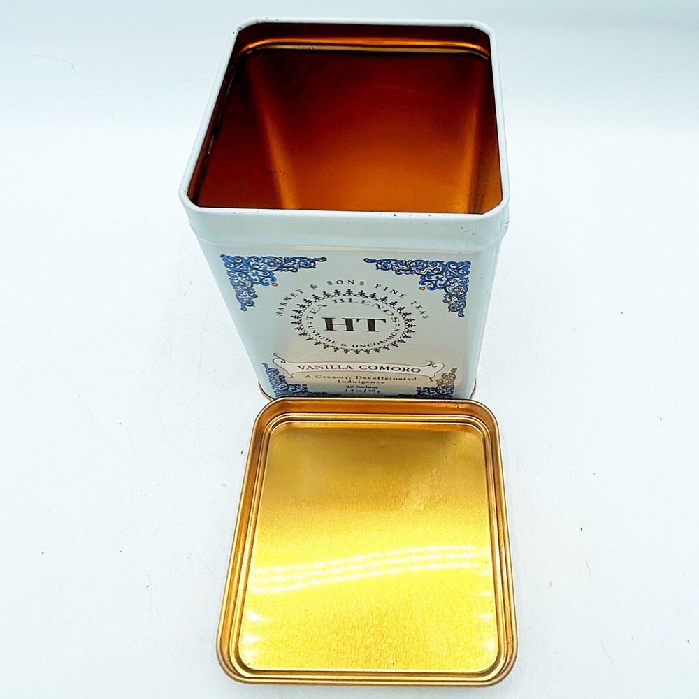 Harney & Sons Tea Tin Vanilla Comoro Empty Decorative Tin
