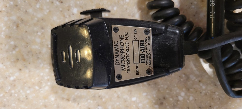 Edo-Aire Aviator's Radio Handset, Dynamic Microphone Transistorized N/C