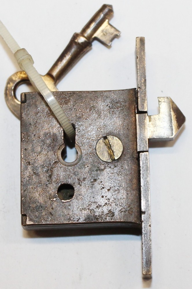 Keyed Drawer Lock-w/Key-Brass-Secure Lock