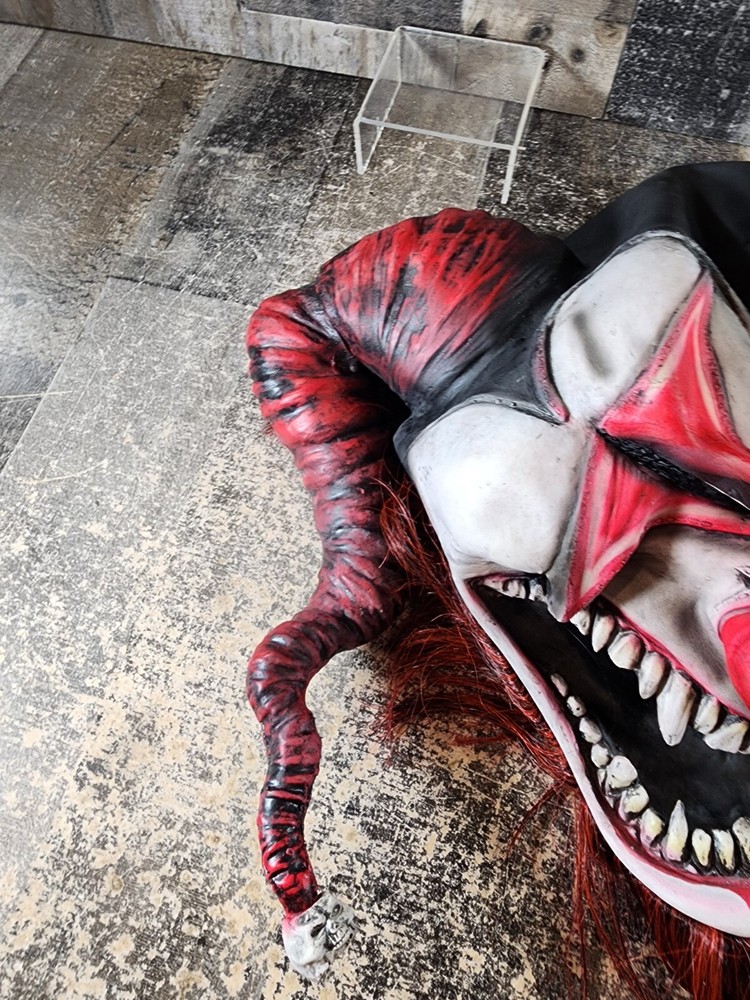 Jester Killer Clown Sharp Teeth Red Beard Mask 2016
