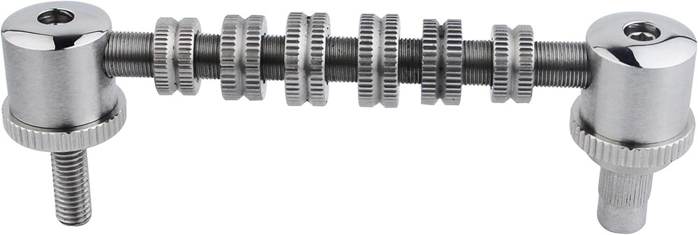 Guyker Stainless Steel Space Control Adjustable Roller Guitar Bridge Chrome