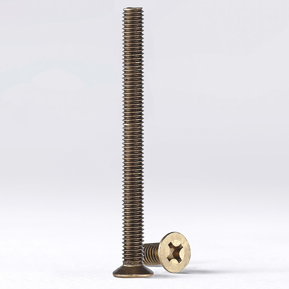 Solid Brass Phillips Countersunk Screws Bolts M2 M2.5 M3 M4 Pozi Flat Head Bolt