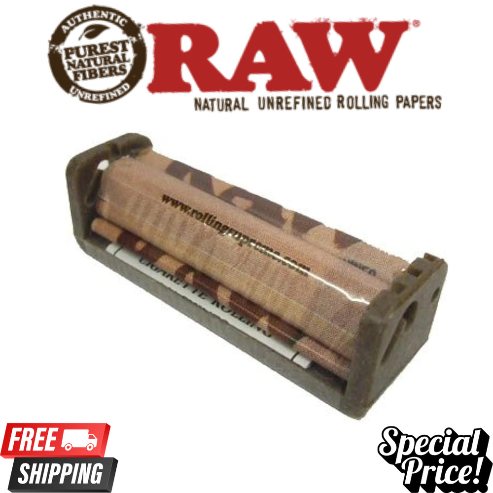 RAW Authentic Composite Plastic Cigarette Rolling Machine 79mm Full Box 12 count