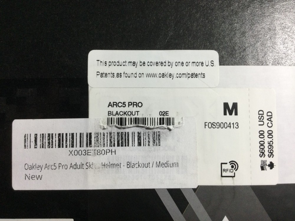 Oakley ARC5 PRO Blackout Ski Helmet M