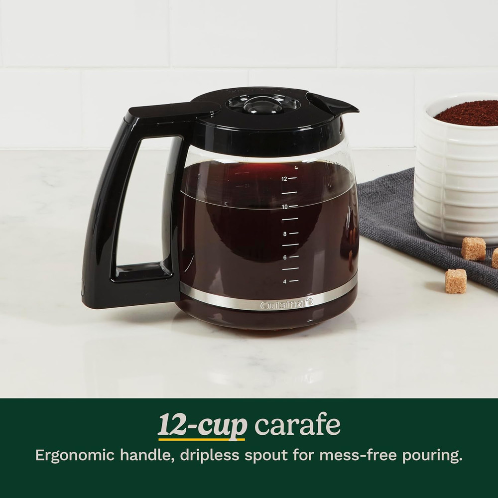 DCC-1200P1 Brew Central 12-Cup Programmable Coffeemaker Coffee Maker, Carafe