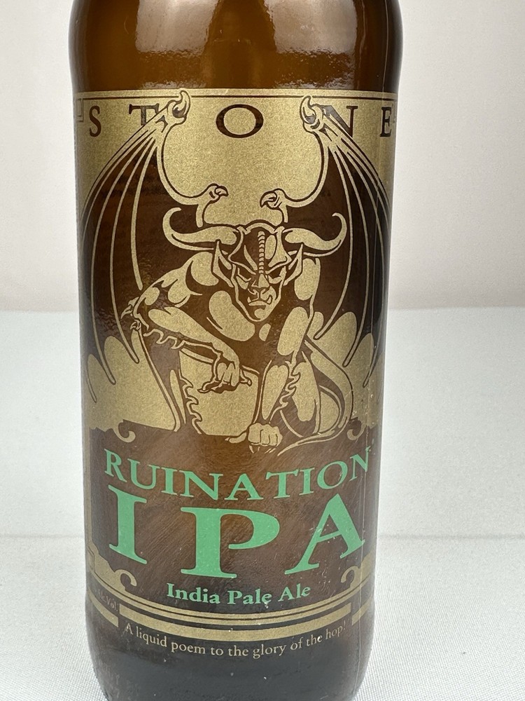 Stone Ruination India Pale Ale Bottle Empty