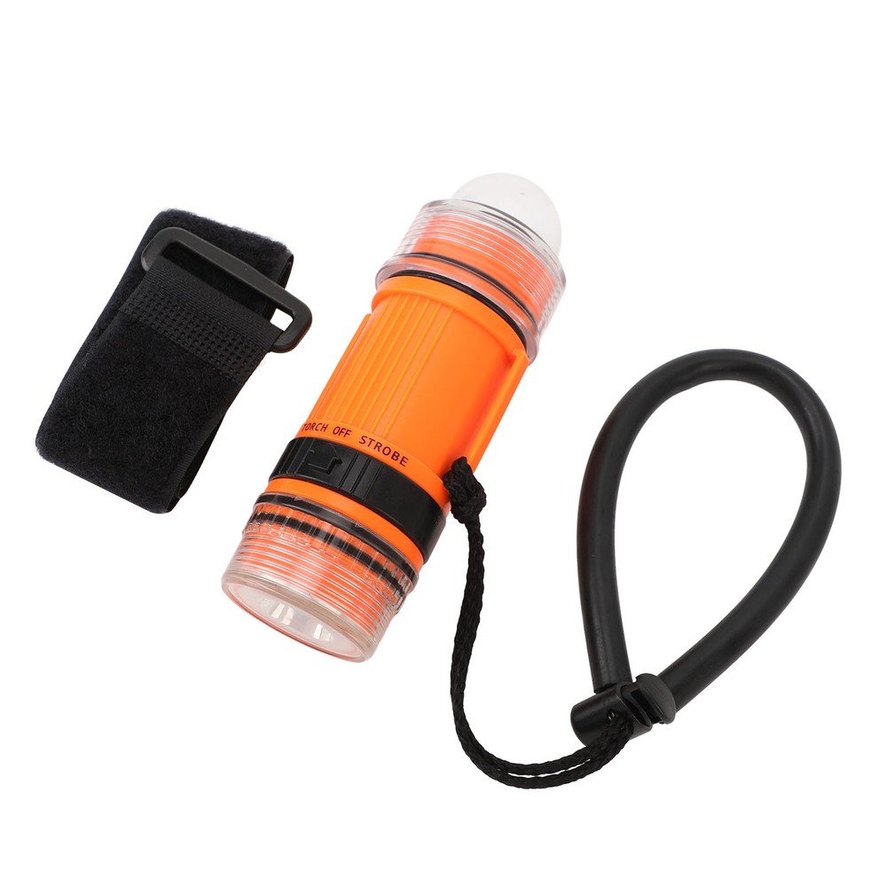 Waterproof Dive Strobe Flashlight High Brightness LED For Underwater Advent RAVV