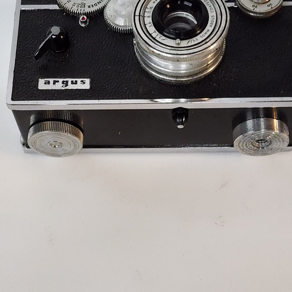 Argus Camera C3 Rangefinder 50 MM F3.5 Leather Case 1950s