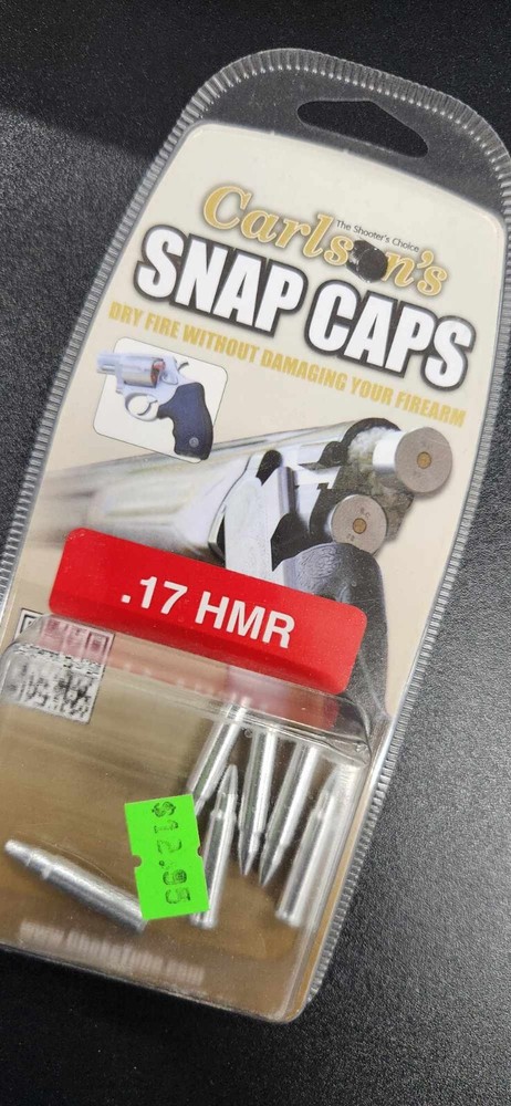 New: Carlon's Snap Caps - .17 HMR - 6 Pack - Training
