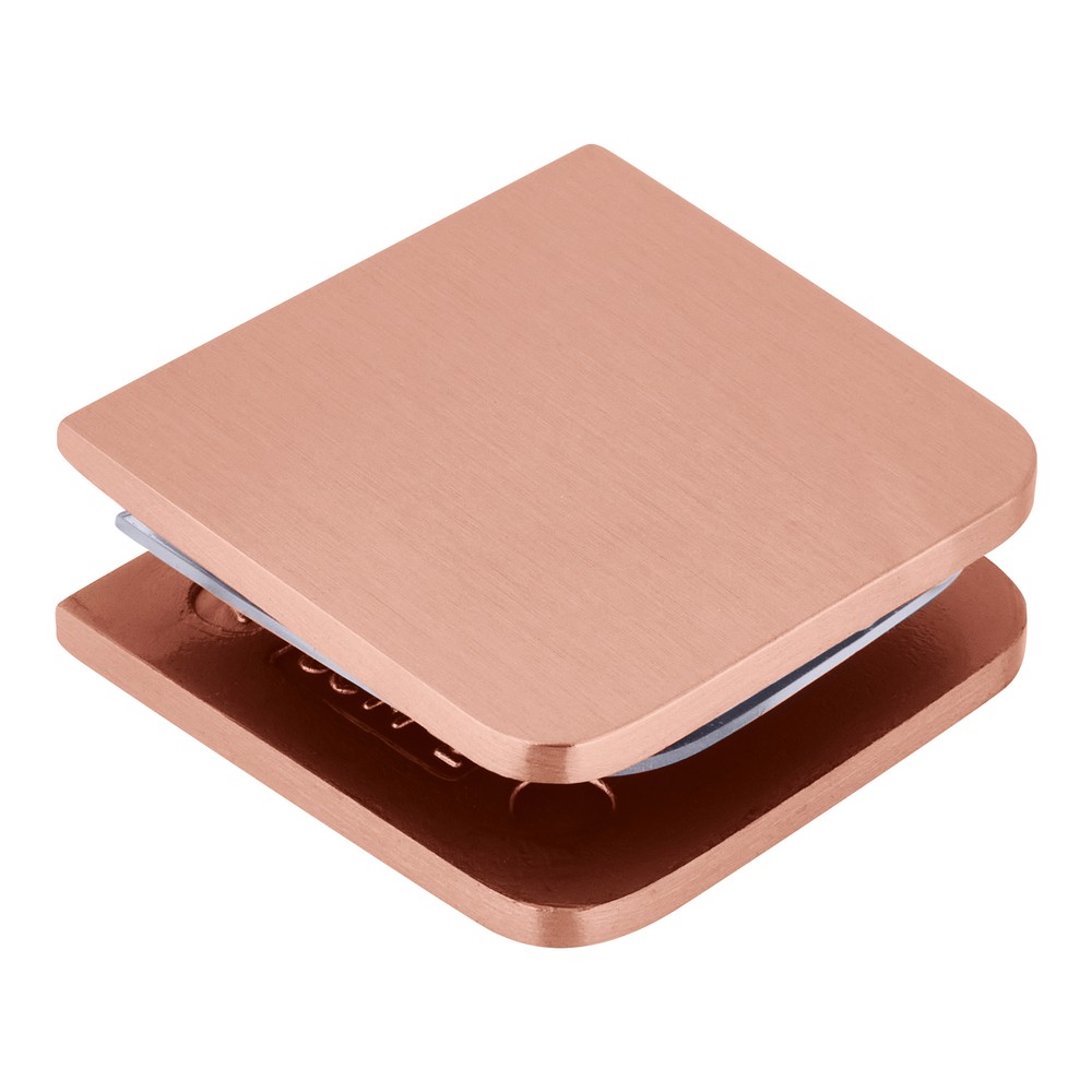 CRL UC77BC0 Brushed Copper Traditional Style Fixed Panel U-Clamp