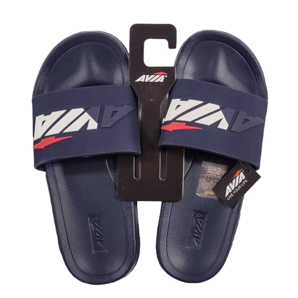 Avia Men's Sandals Split Slide Logo Blue Red White
