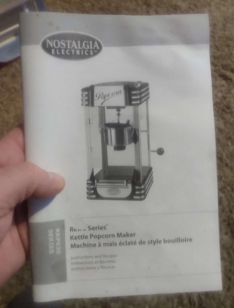 Nostalgia Electrics Kettle Popcorn Maker Retro Series