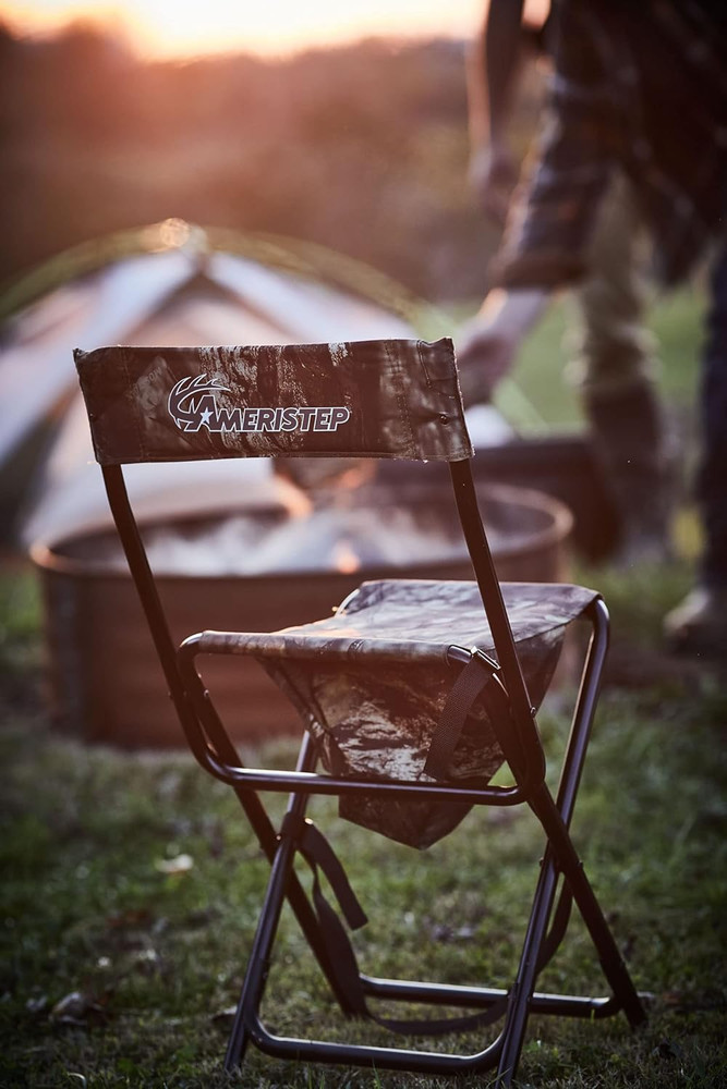 Hunting Foldable Design Portable Lightweight High-Back Blind Chair with Backrest