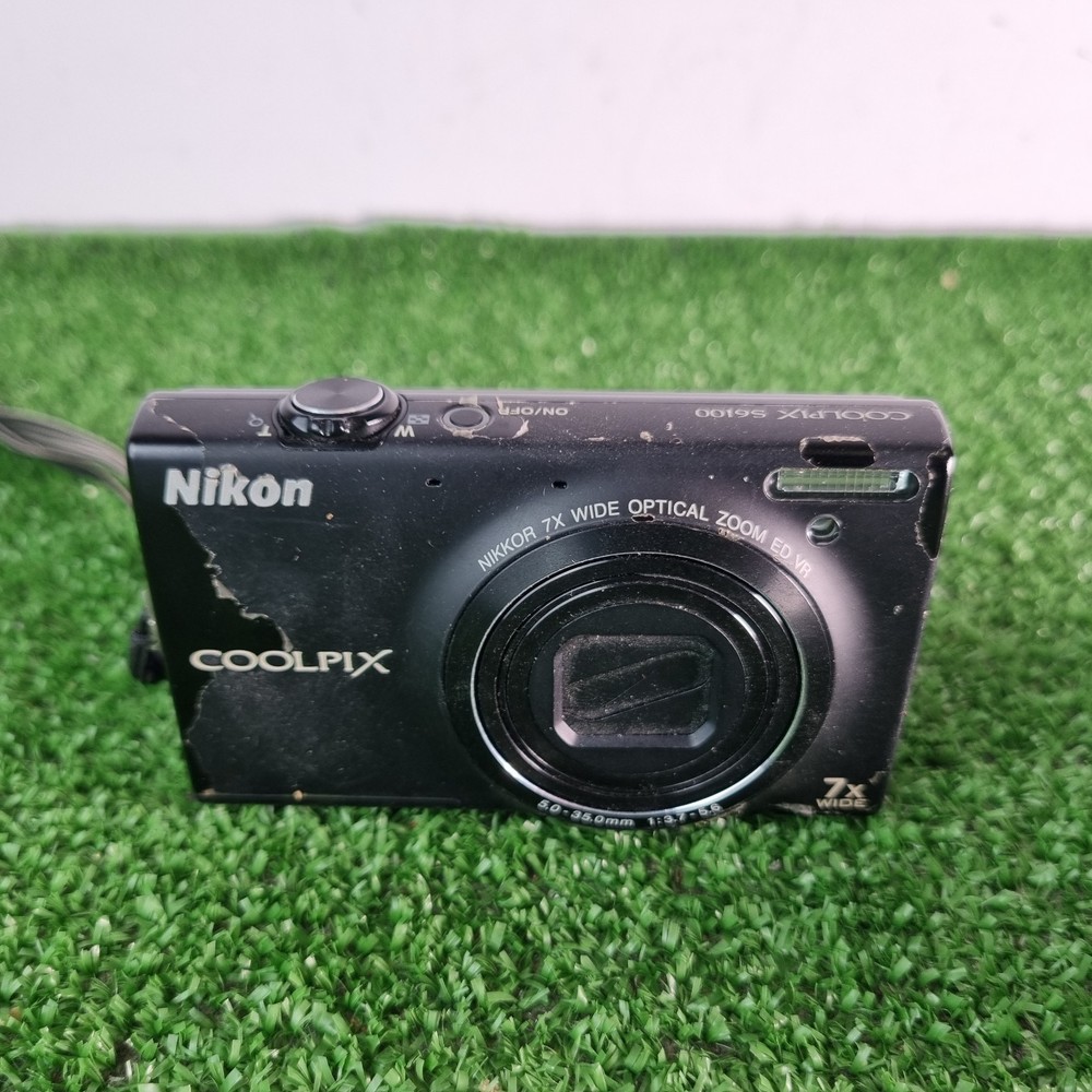 Nikon Coolpix S6100 16.0MP Compact Digital Camera Black Tested
