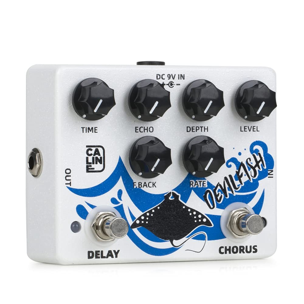 DCP-03 DEVILFISH Chorus Delay Effect Pedal Dual Guitar