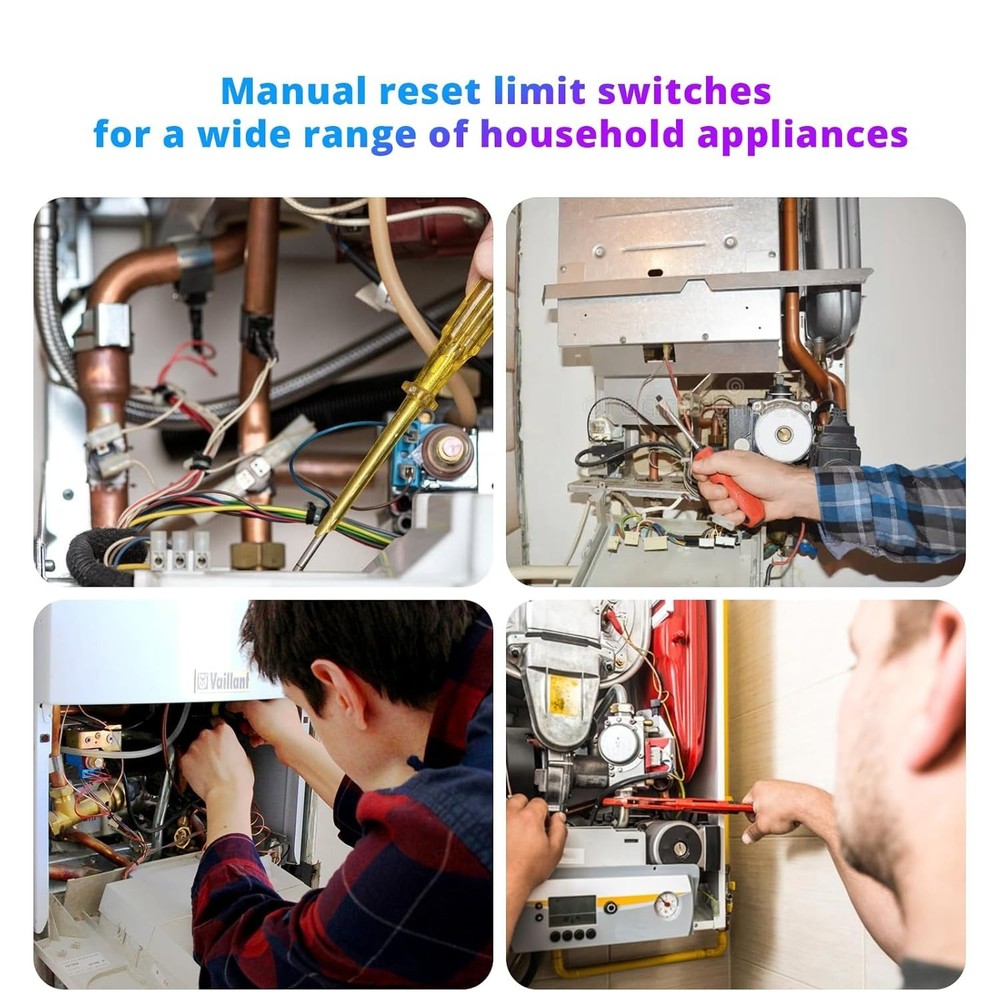Manual Reset Limit Switch Plastic 2-Position Safety Overheat Control