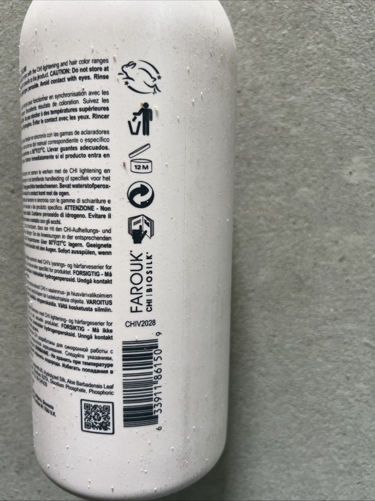 CHI 20 Volume Developer 28 oz With Aloe Silk Protein And Bonding Agents ￼