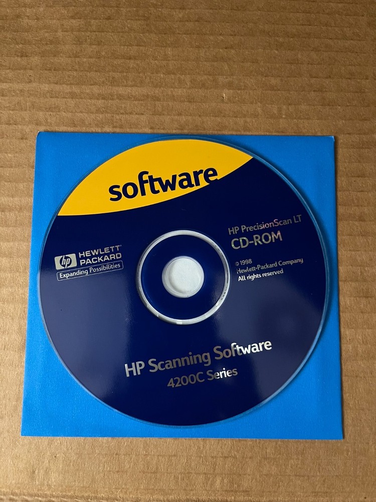 HP PrecisionScan LT CD-ROM - HP Scanning Software 4200C Series