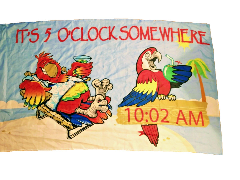 flag 3x5 Parrott Party beach