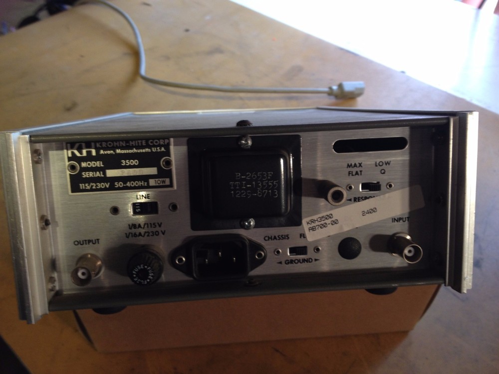 Krohn-Hite Model 3500 Filter