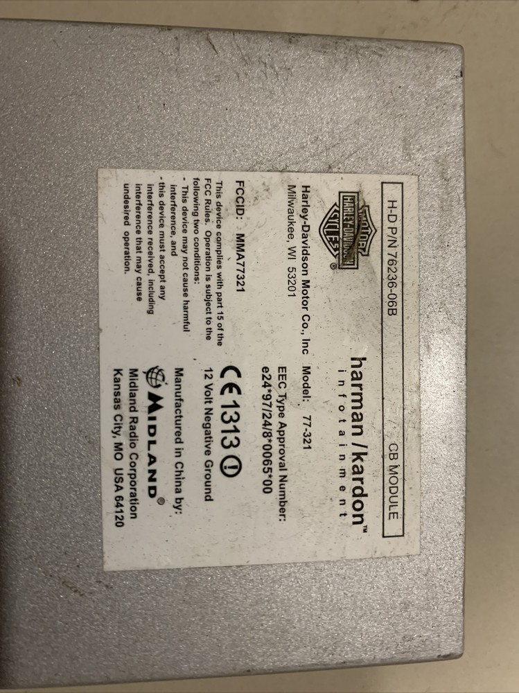 💥08 HARLEY DAVIDSON ELECTRAGLIDE TOURING CB MODULE 76236-06B 💥