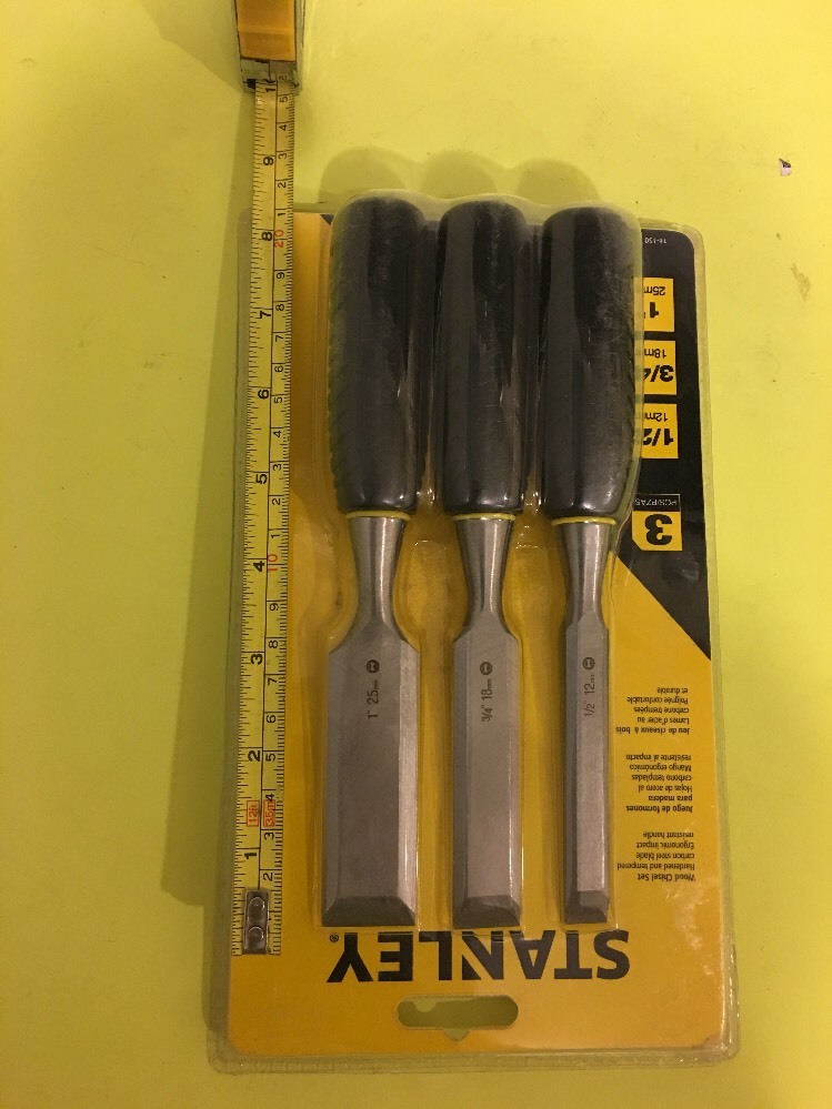 Stanley 3 Piece Chisel Set USA