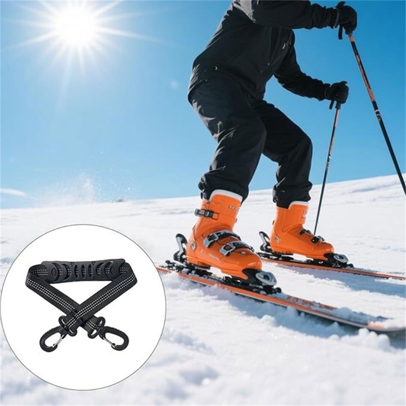 Adjustable Ski Boot Binding Straps for Easy Boot Organization Nylon Webbing 2pcs
