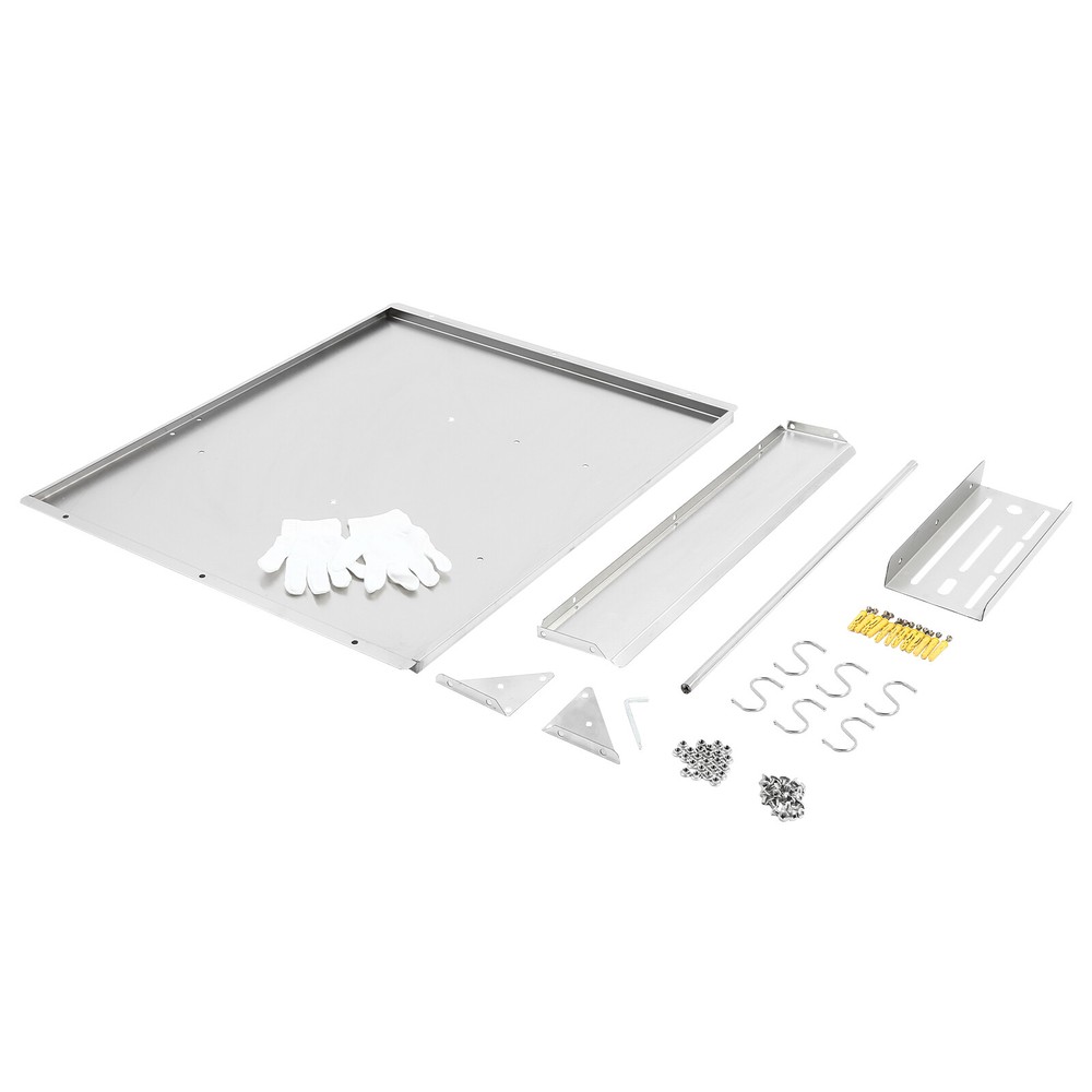 Range Backsplash Commercial Kitchen Stove Backsplash W/ Storage Shelf Wall Mount
