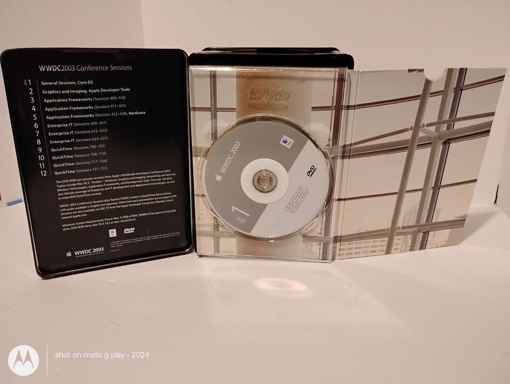 Apple WWDC 2003 Worldwide Developers Conference Sessions DVD Set Complete. s3