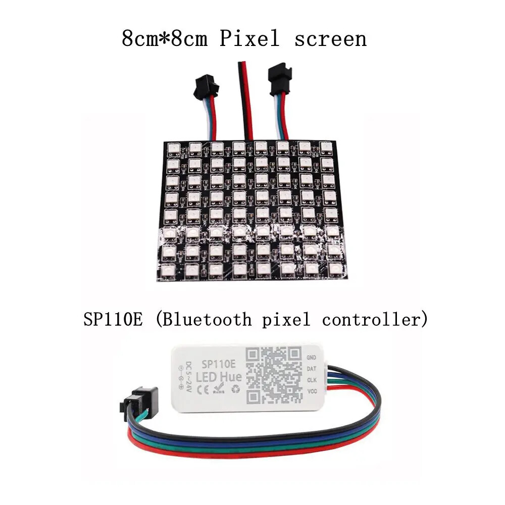 WS2812B LED Digital Flexible Individually Addressable Panel Pixel Screen